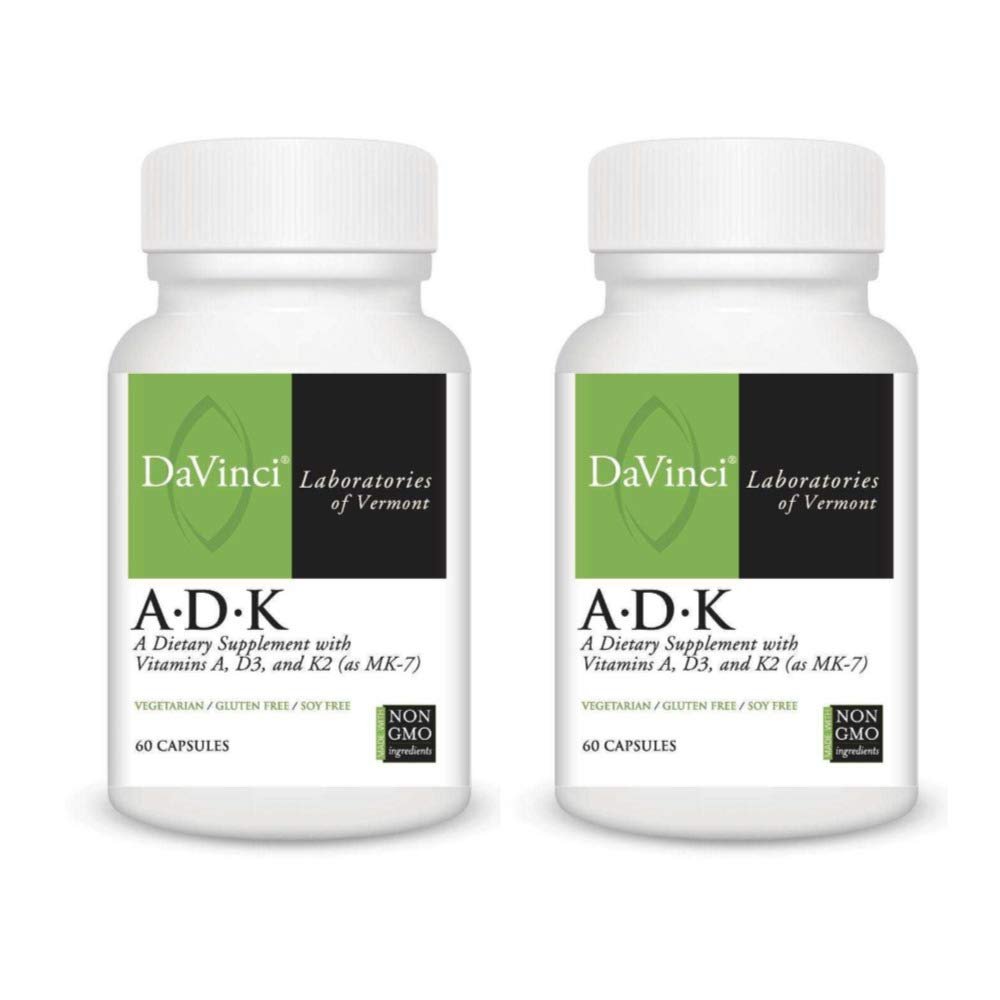 Davinci Laboratories A.D.K Vitamins Supplement Bundle (2 - Pack, 120 Capsules) (2 Items) - The Oasis of Health
