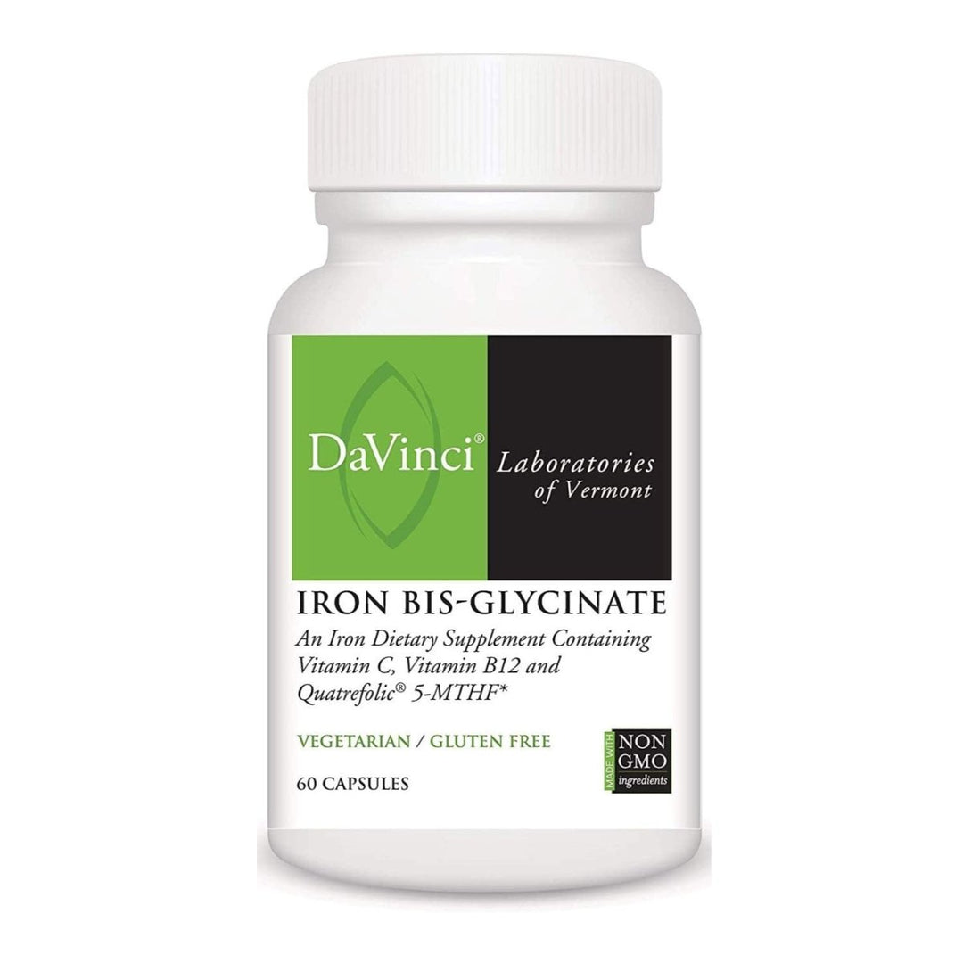 Davinci Laboratories Iron Bis - Glycinate Iron Supplement Bundle (2 - Pack, 120 Count) (2 Items) - The Oasis of Health