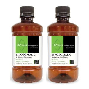 Davinci Laboratories Liposomal C, Vitamin C Supplement Bundle (2 - Pack, 120 Servings) (2 Items) - The Oasis of Health