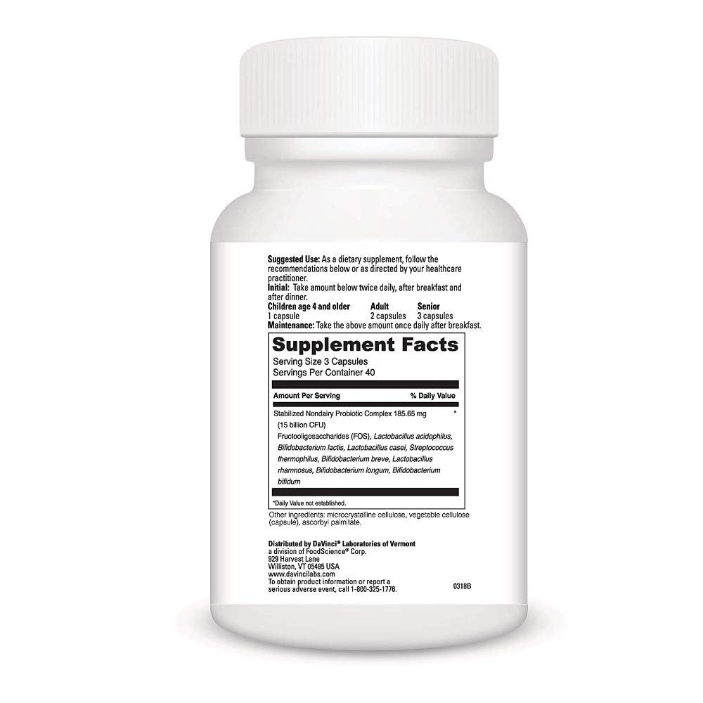 Davinci Laboratories Mega Probiotic ND Non - Dairy Digestive Health Supplement Bundle (2 - Pack, 240 Count) (2 Items) - The Oasis of Health