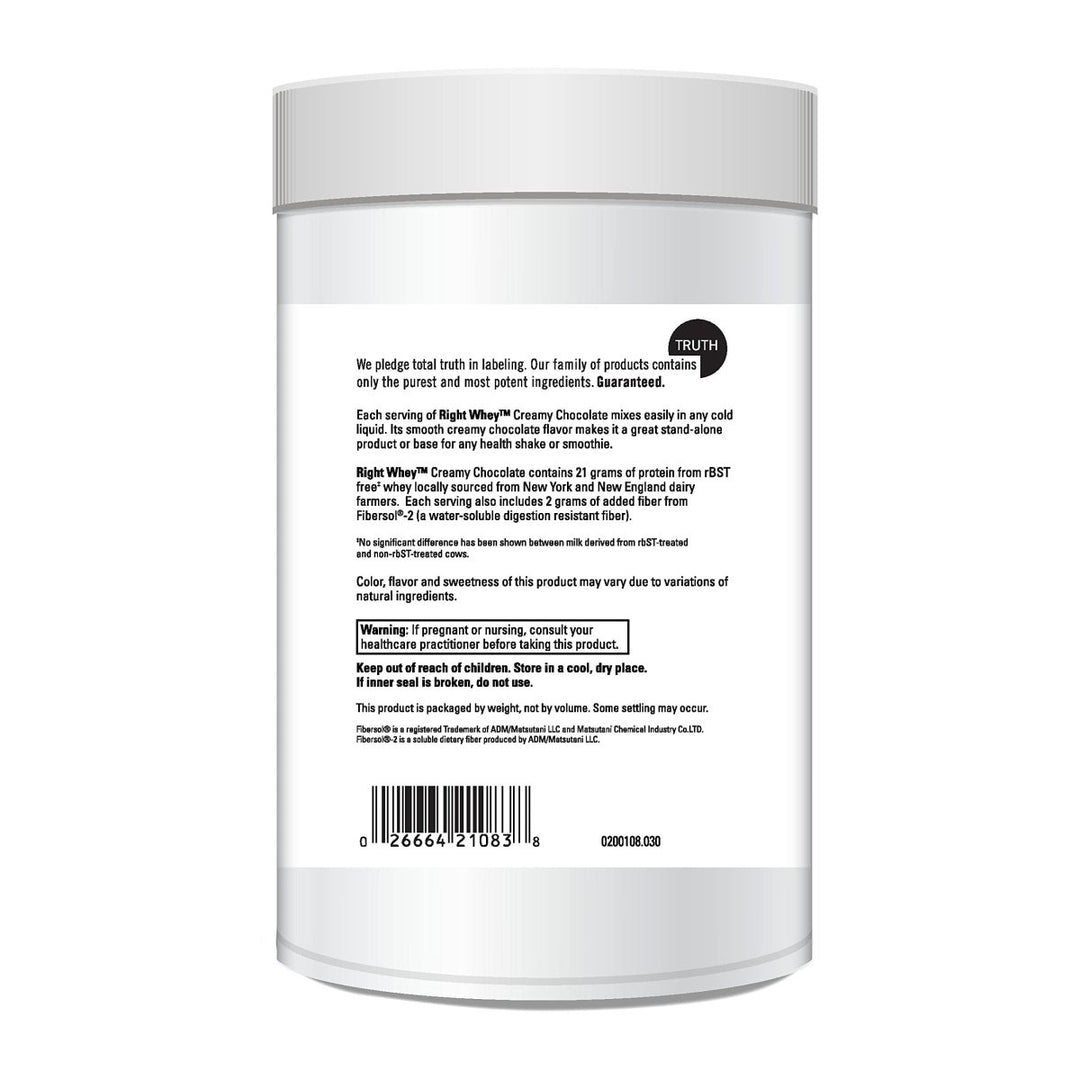 DaVinci Laboratories of Vermont Right Whey Protein, Chocolate, 30 Count - The Oasis of Health