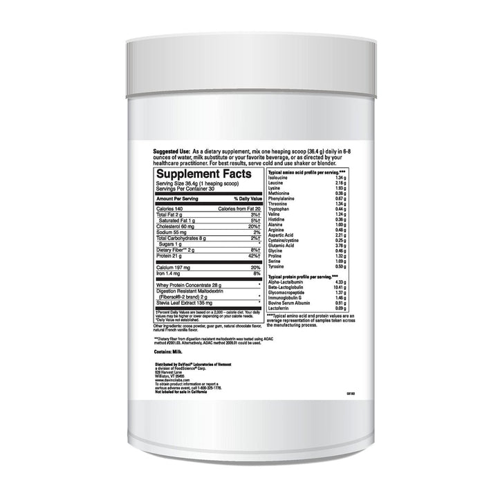 DaVinci Laboratories of Vermont Right Whey Protein, Chocolate, 30 Count - The Oasis of Health