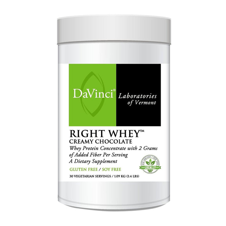 DaVinci Laboratories of Vermont Right Whey Protein, Chocolate, 30 Count - The Oasis of Health