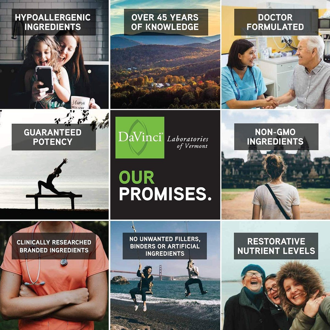 Davinci Laboratories Tri - Mag 300mg Magnesium Taurate Glycinate Malate Support Supplement, 120 Capsules - Vegetarian, Non - GMO Ingredients - The Oasis of Health