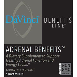 DaVinci Labs Adrenal Benefits, 120 Capsules - The Oasis of Health