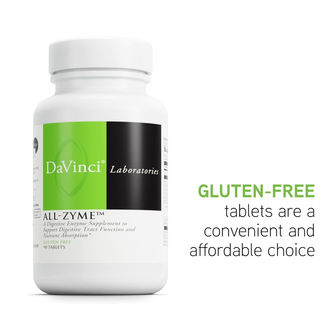 DaVinci Labs All - Zyme - Support Digestive Tract Function and Nutrient Absorption - 90 Tablets - The Oasis of Health