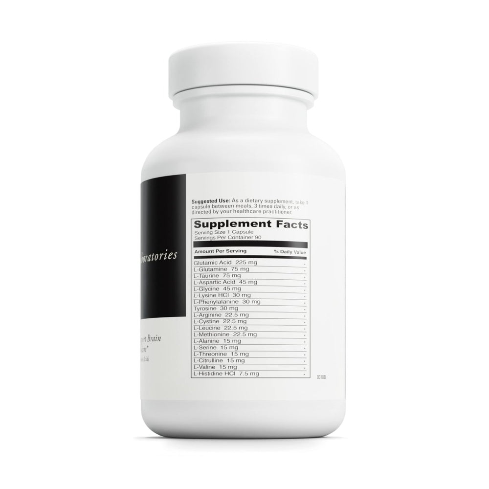 DAVINCI Labs Amino 21 - Supports Brain Function & Muscle Metabolism* - Amino Acid Dietary Supplement with L - Glutamine, L - Lysine HCl, Tyrosine, L - Arginine and More - Gluten - Free - 90 Capsules, 750 mg - The Oasis of Health