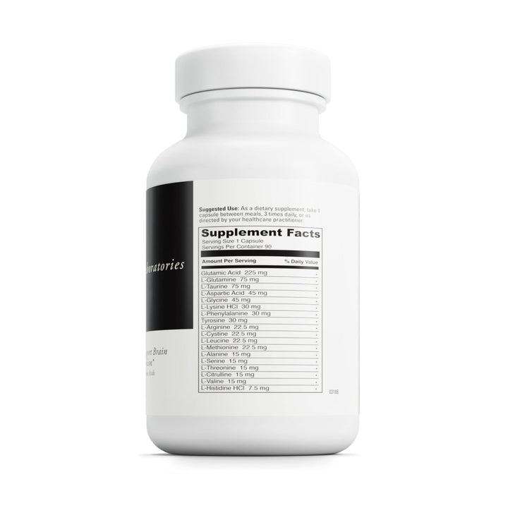 DAVINCI Labs Amino 21 - Supports Brain Function & Muscle Metabolism* - Amino Acid Dietary Supplement with L - Glutamine, L - Lysine HCl, Tyrosine, L - Arginine and More - Gluten - Free - 90 Capsules, 750 mg - The Oasis of Health