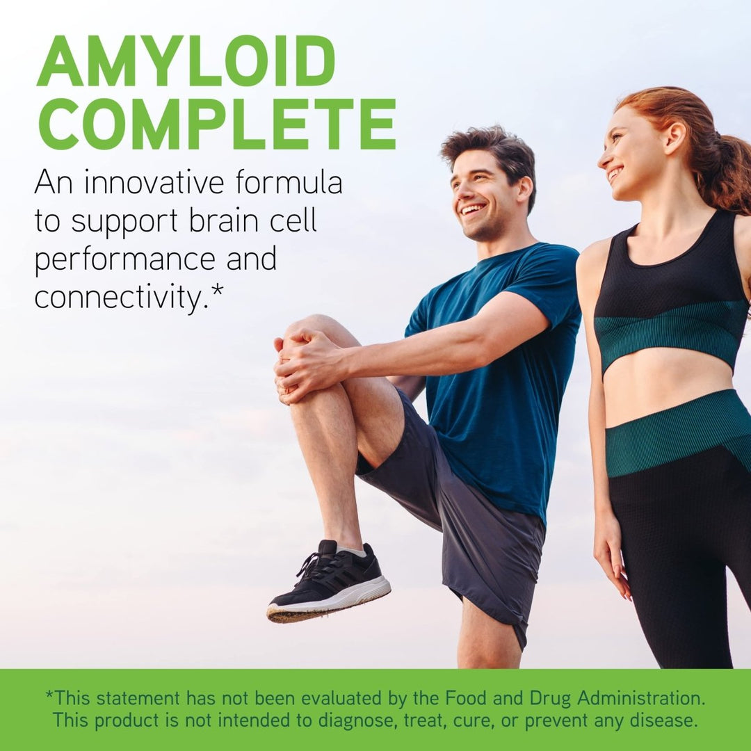 DAVINCI Labs Amyloid Complete - Dietary Supplement to Support Cognitive Function, Brain Health and Healthy Aging - with Colostrum Extract, Curcumin Extract and More - Gluten - Free - 90 Vegetarian Caps - The Oasis of Health