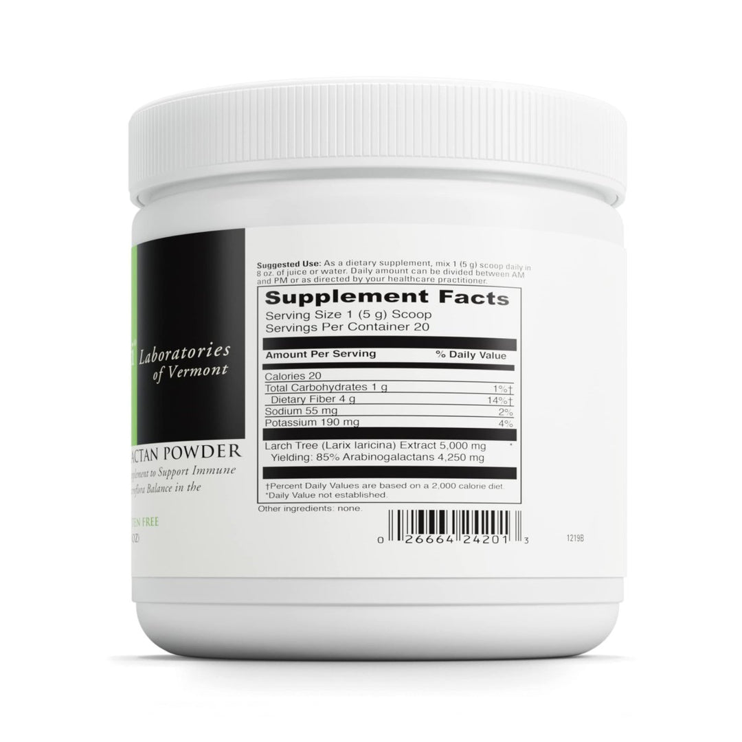 DaVinci Labs Arabinogalactan Powder - Dietary Supplement to Support the Immune System, GI Health and Microflora Balance - With 5000mg of Larch Tree Extract per Scoop - Gluten - Free - Vegetarian - 100g - The Oasis of Health