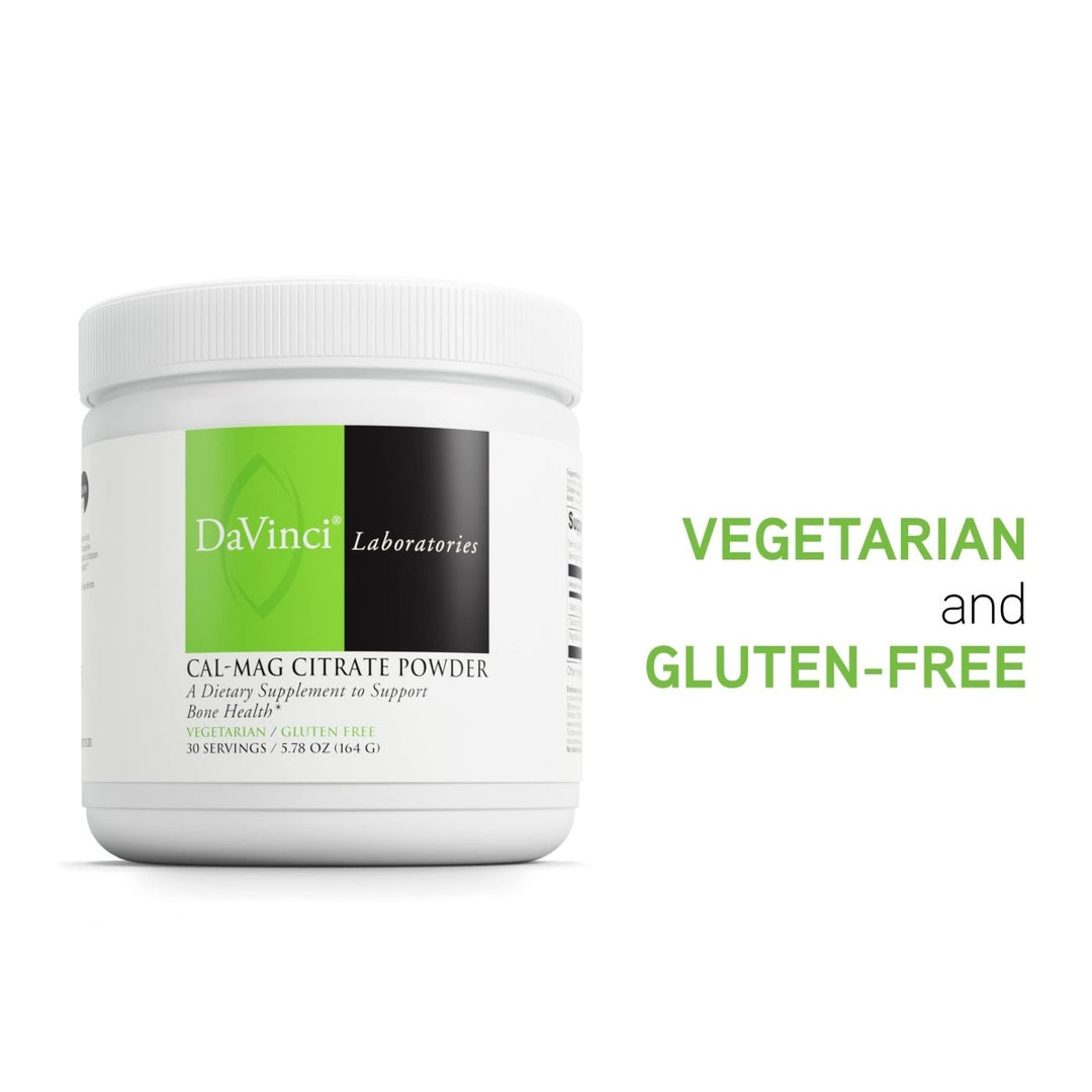 DaVinci Labs Cal - Mag Citrate Powder - Supports Bone Health* - Dietary Supplement with Vitamin D2, Magnesium & Calcium - Vegetarian - Gluten - Free - 30 Servings - The Oasis of Health
