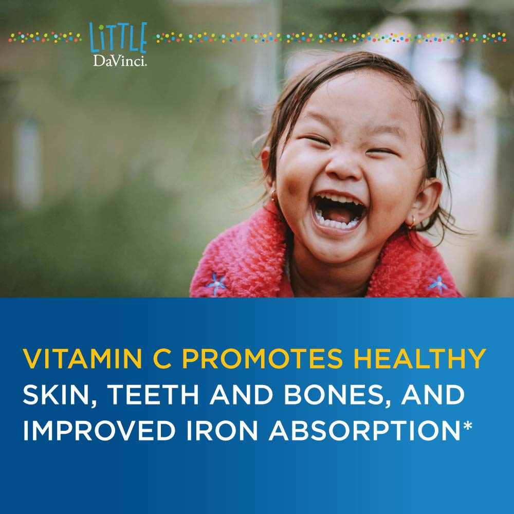 DAVINCI Labs Chewable Vitamin C - Kids Vitamin C Supplement to Support The Immune System, Healthy Skin and Overall Wellness - with Pectin, Rose Hips and More - Cherry Flavor - 90 Chewable Tablets - The Oasis of Health