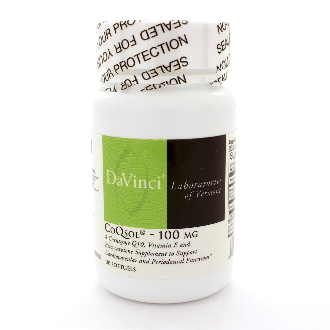 Davinci Labs - CoQsol 100 mg 30 gels - The Oasis of Health