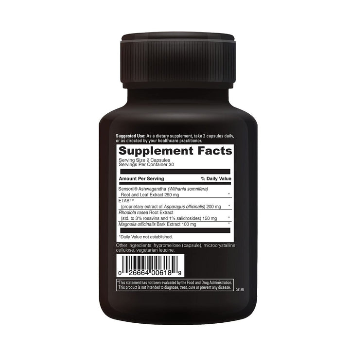 DaVinci Labs Cortisol Benefits - Dietary Supplement to Support Healthy Cortisol Levels and Adrenal Health - With Ashwagandha Extract, Rhodiola Rosea Root and More - Gluten - Free - 60 Vegetarian Capsules - The Oasis of Health