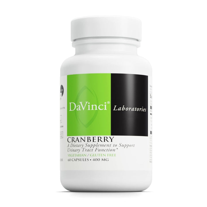 DAVINCI Labs Cranberry - Supports Urinary Tract Health* - Dietary Supplement with Citric Acid and Malic Acid from Cranberry Fruit Juice Powder - Vegetarian - Gluten - Free - 60 Cranberry Capsules - The Oasis of Health