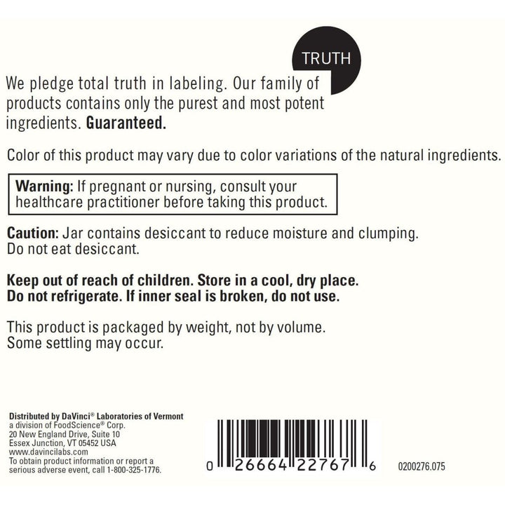 Davinci Labs - Effervescent Magnesium Citrate 75 Servings [Health and Beauty] - The Oasis of Health