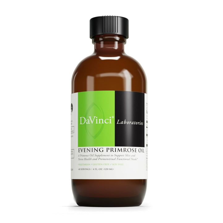 DAVINCI Labs Evening Primrose - Dietary Supplement to Support Skin, Joint, Nerve and Women's Health* - with Evening Primrose Oil - Gluten - Free - 120 ml, 48 Servings - The Oasis of Health
