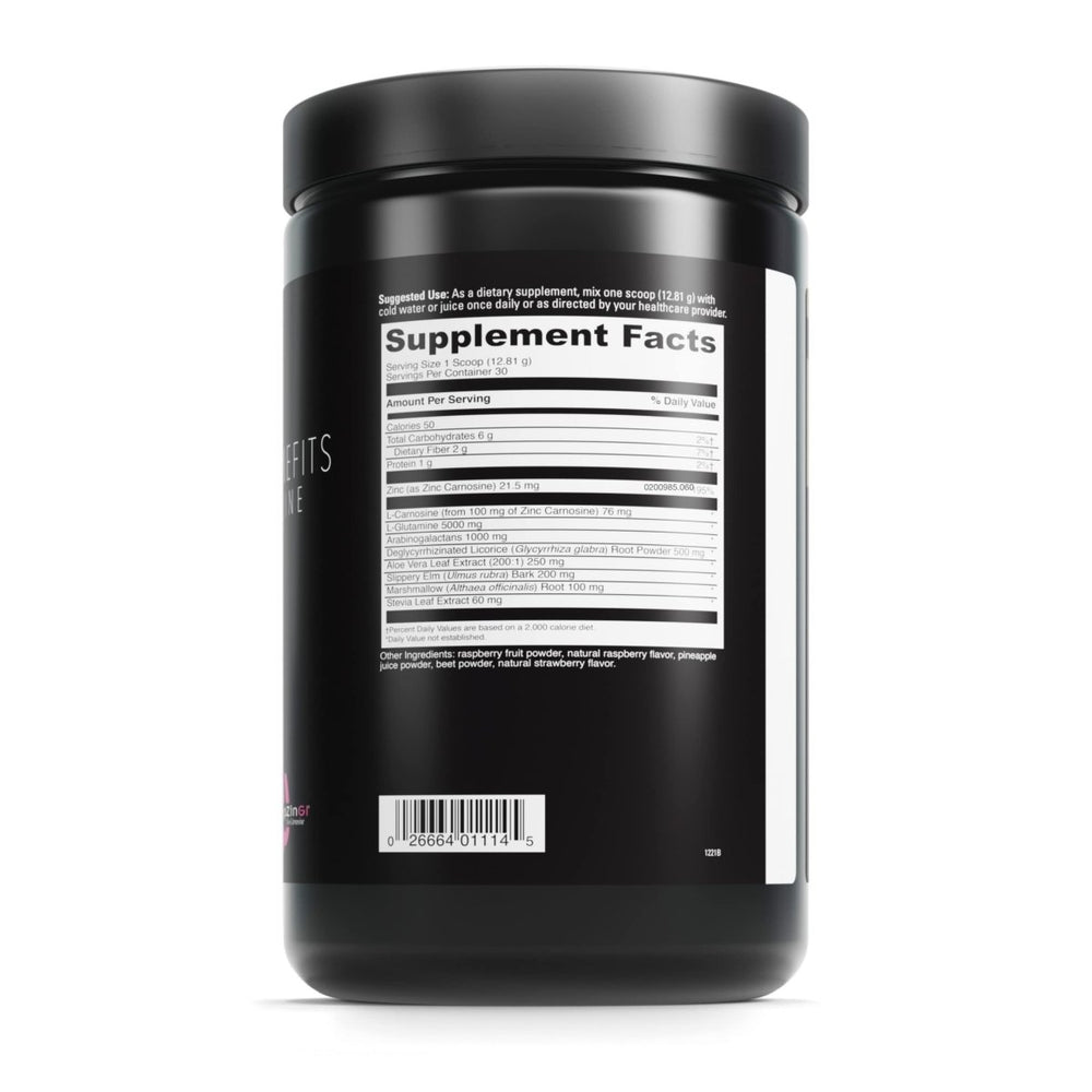 DAVINCI Labs GI Benefits - Dietary Supplement Powder Drink Mix - Support Gut Health, Immune System & Overall Wellness* - with Zinc, L - Carnosine, L - Glutamine, Aloe Vera & More - 384.15 g - 30 Servings - The Oasis of Health