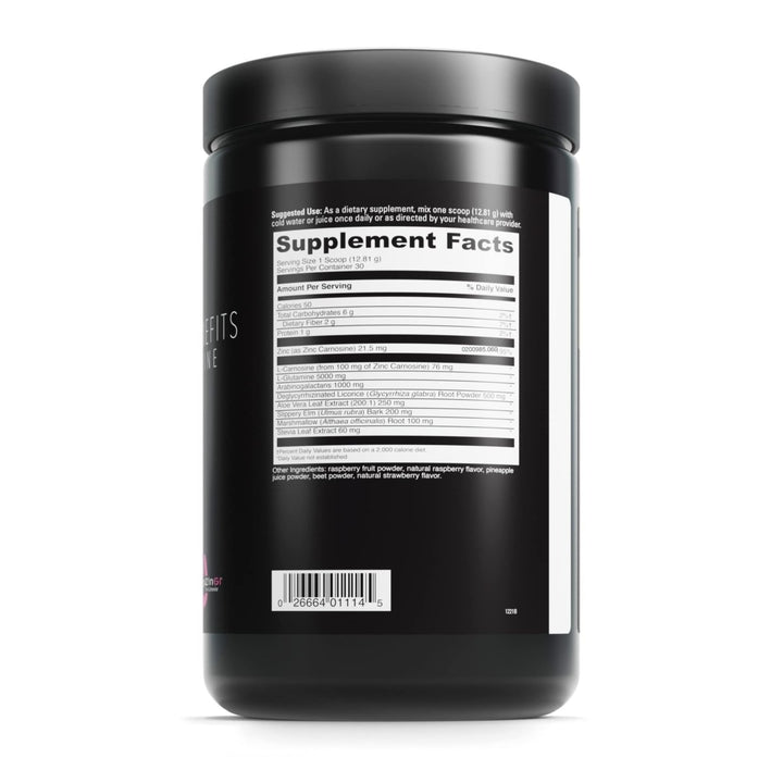 DAVINCI Labs GI Benefits - Dietary Supplement Powder Drink Mix - Support Gut Health, Immune System & Overall Wellness* - with Zinc, L - Carnosine, L - Glutamine, Aloe Vera & More - 384.15 g - 30 Servings - The Oasis of Health