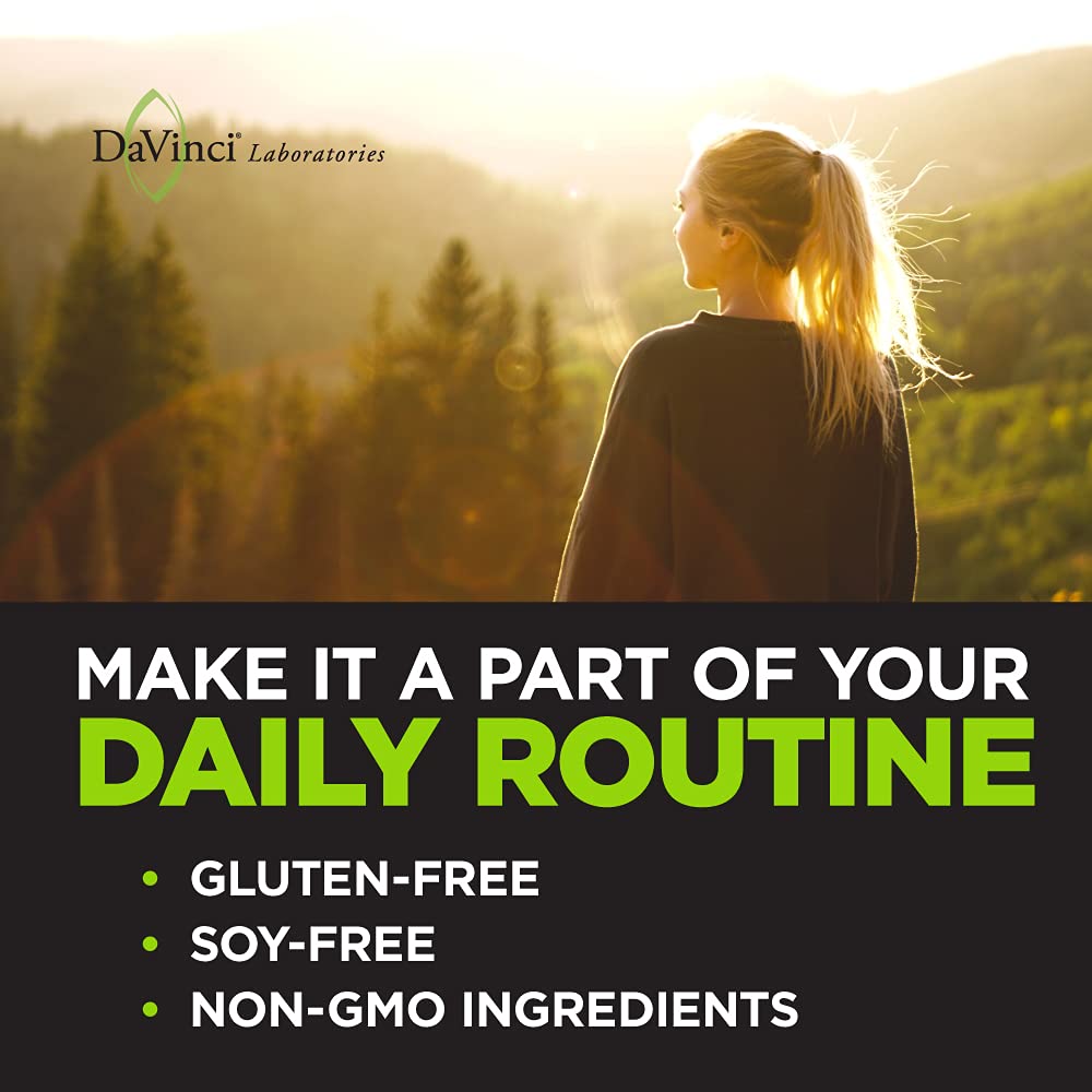 DaVinci Labs Hair, Skin & Nails - Dietary Supplement to Support Smooth, Healthy Skin, Strong Nails and Hair Health* - With Vitamin C and D3, Minerals, Biotin, Zinc and More - Gluten - Free - 60 Capsules - The Oasis of Health