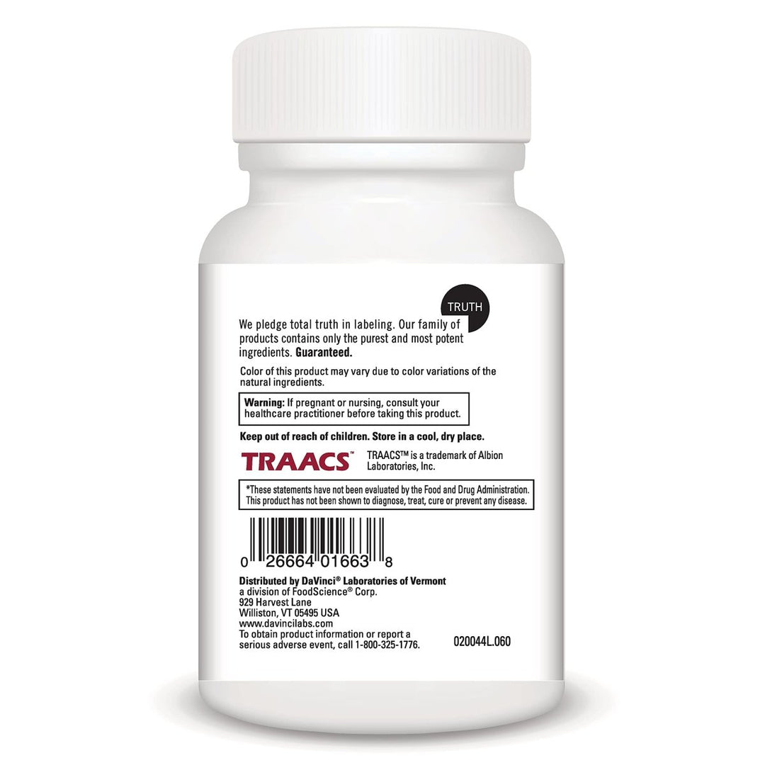 DaVinci Labs Hair, Skin & Nails - Dietary Supplement to Support Smooth, Healthy Skin, Strong Nails and Hair Health* - With Vitamin C and D3, Minerals, Biotin, Zinc and More - Gluten - Free - 60 Capsules - The Oasis of Health