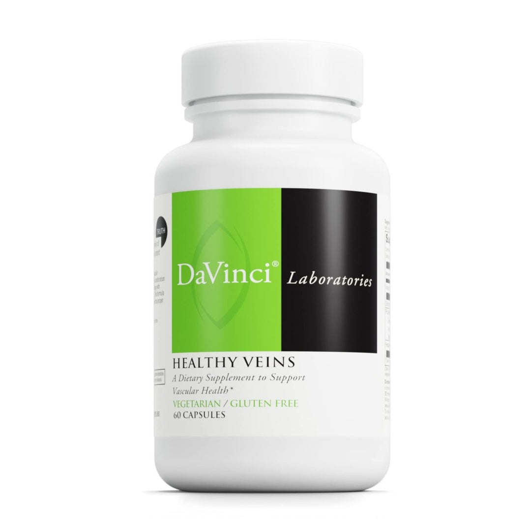 DaVinci Labs Healthy Veins - Vascular Health Support Supplement with Vitamin C and Diosmin - 60 Veg Caps - The Oasis of Health
