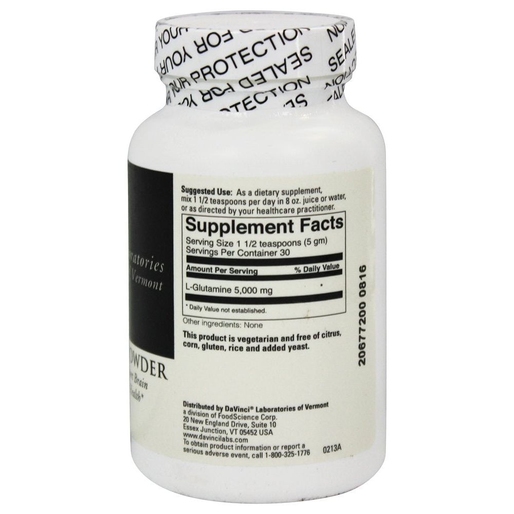 Davinci Labs L - Glutamine Powder 150 Grams - The Oasis of Health