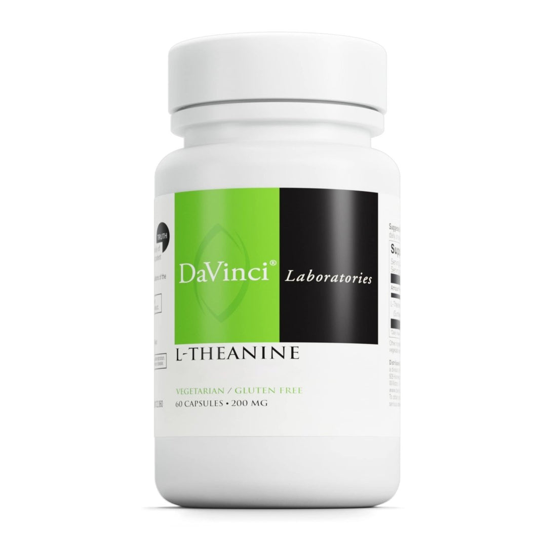 DAVINCI Labs L - Theanine - Dietary Supplement to Help with Concentration, Focus, Relaxation and Irritability* - with 200 mg L - Theanine per Serving - 60 Vegetarian Capsules - The Oasis of Health