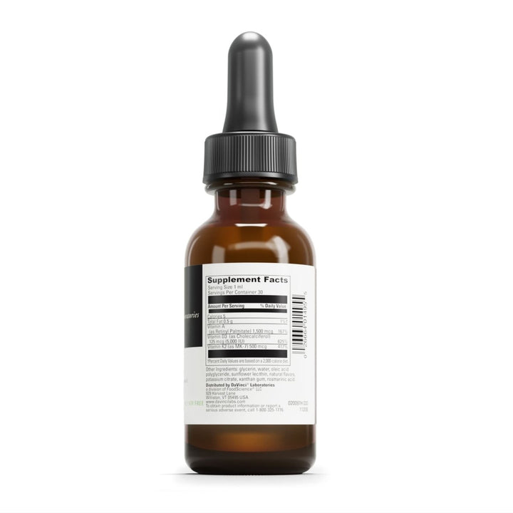 DAVINCI Labs Liposomal ADK - Liquid Dietary Supplement for Immune System, Bone, and Heart Health - 30 ml - The Oasis of Health