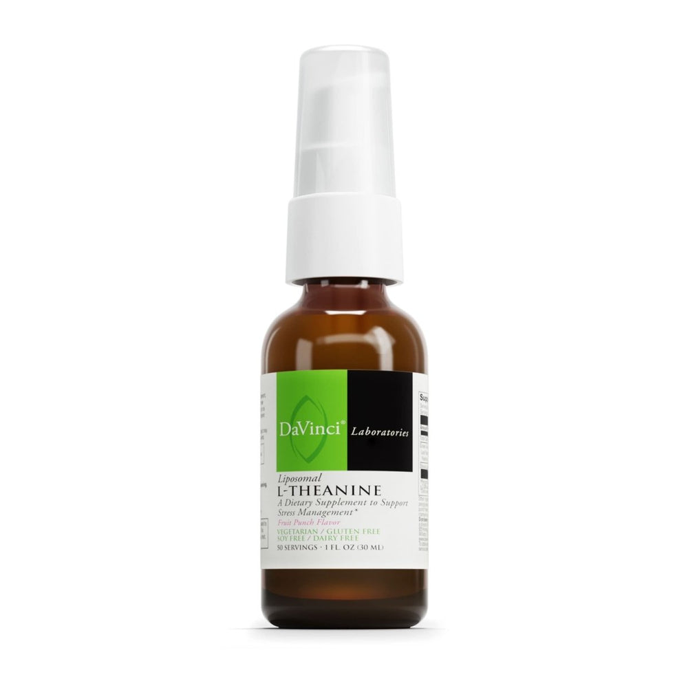 DAVINCI Labs Liposomal L - Theanine - Dietary Supplement to Support Stress Management, Concentration, Focus and Relaxation* - Vegetarian - Gluten and Soy - Free - Dairy - Free - 30 ml - The Oasis of Health