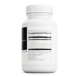 DaVinci Labs Mega Probiotic ND 50 - Non - Dairy Probiotic Supplement with Prebiotic to Support Digestive Health and Immune System - With Nondairy Probiotic Complex - Gluten - Free - 60 Vegetarian Capsules - The Oasis of Health