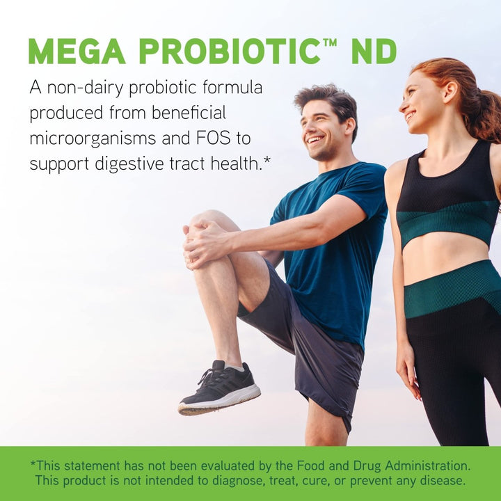 Davinci Labs Mega Probiotic ND - Non - Dairy Probiotic Supplement to Support Gut Health, Digestive Health and Neurological Health* - with Nondairy Probiotic Complex - Gluten - Free - 120 Vegetarian Caps - The Oasis of Health