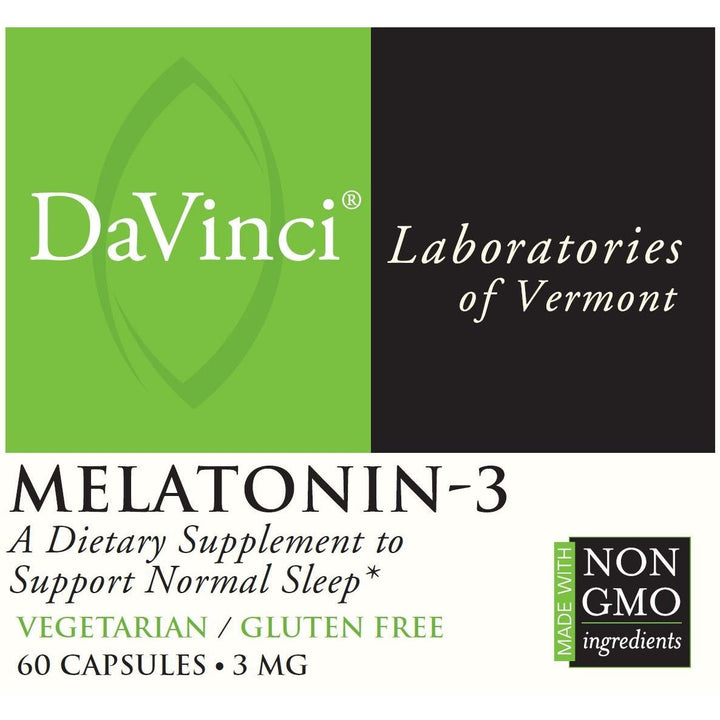 Davinci Labs Melatonin - 3 60 Capsules - The Oasis of Health