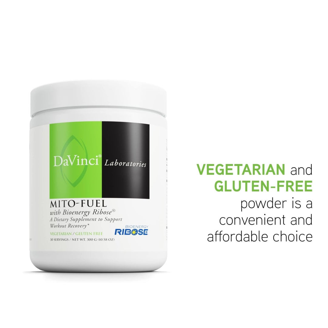 Davinci Labs Mito - Fuel - Drink Mix Supplement to Support Workout and Muscle Recovery, Heart Health and Blood Circulation* - with Calcium, Acetyl L - Carnitine, Malic Acid and More - 300 g, 30 Servings - The Oasis of Health