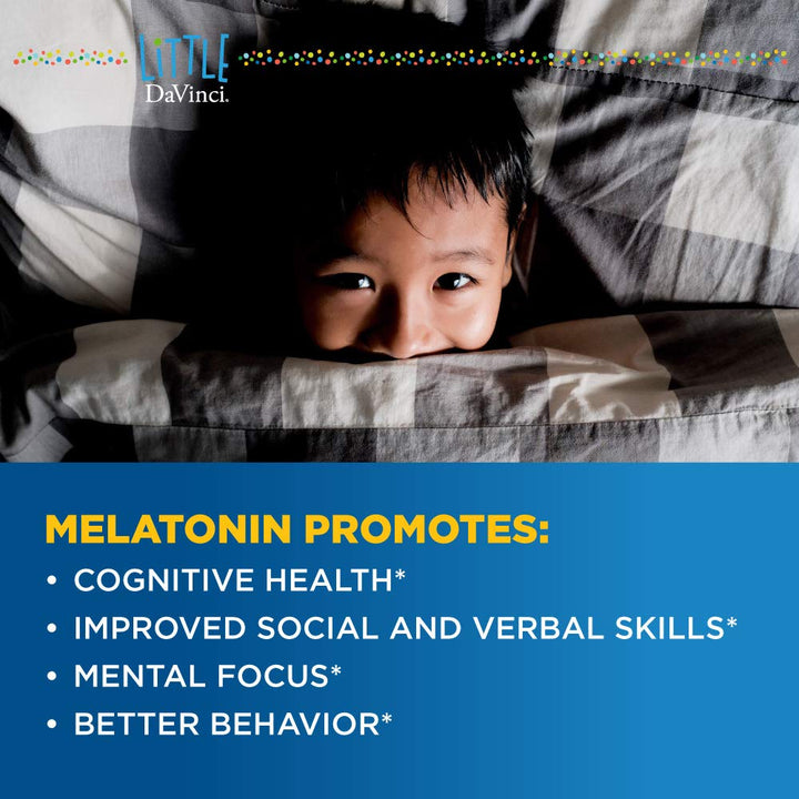 DaVinci Labs Sleep Tight - Kids Melatonin Supplement to Support Restful Sleep, Focus, Cognitive Health and Social and Verbal Skills* - with 3mg Melatonin - Citrus Flavor - 30ml, 75 Servings - The Oasis of Health