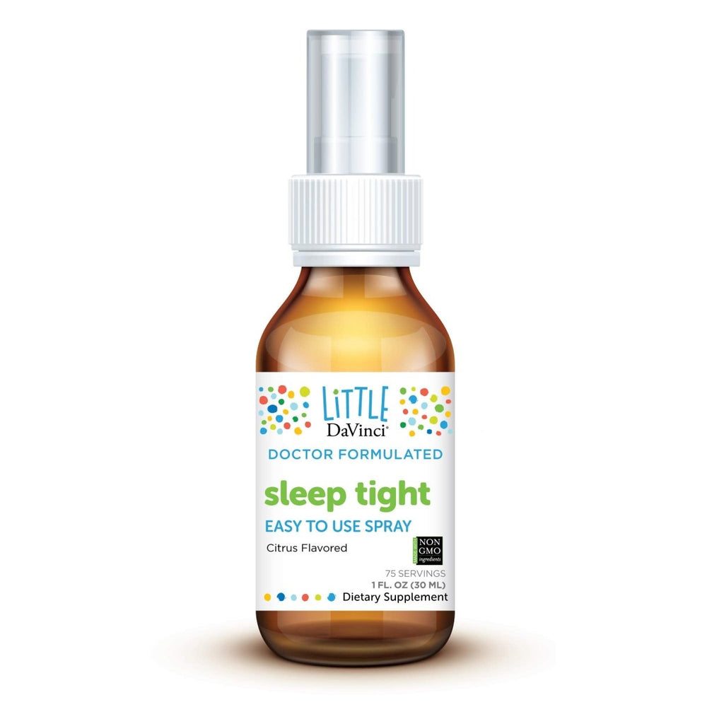 DaVinci Labs Sleep Tight - Kids Melatonin Supplement to Support Restful Sleep, Focus, Cognitive Health and Social and Verbal Skills* - with 3mg Melatonin - Citrus Flavor - 30ml, 75 Servings - The Oasis of Health