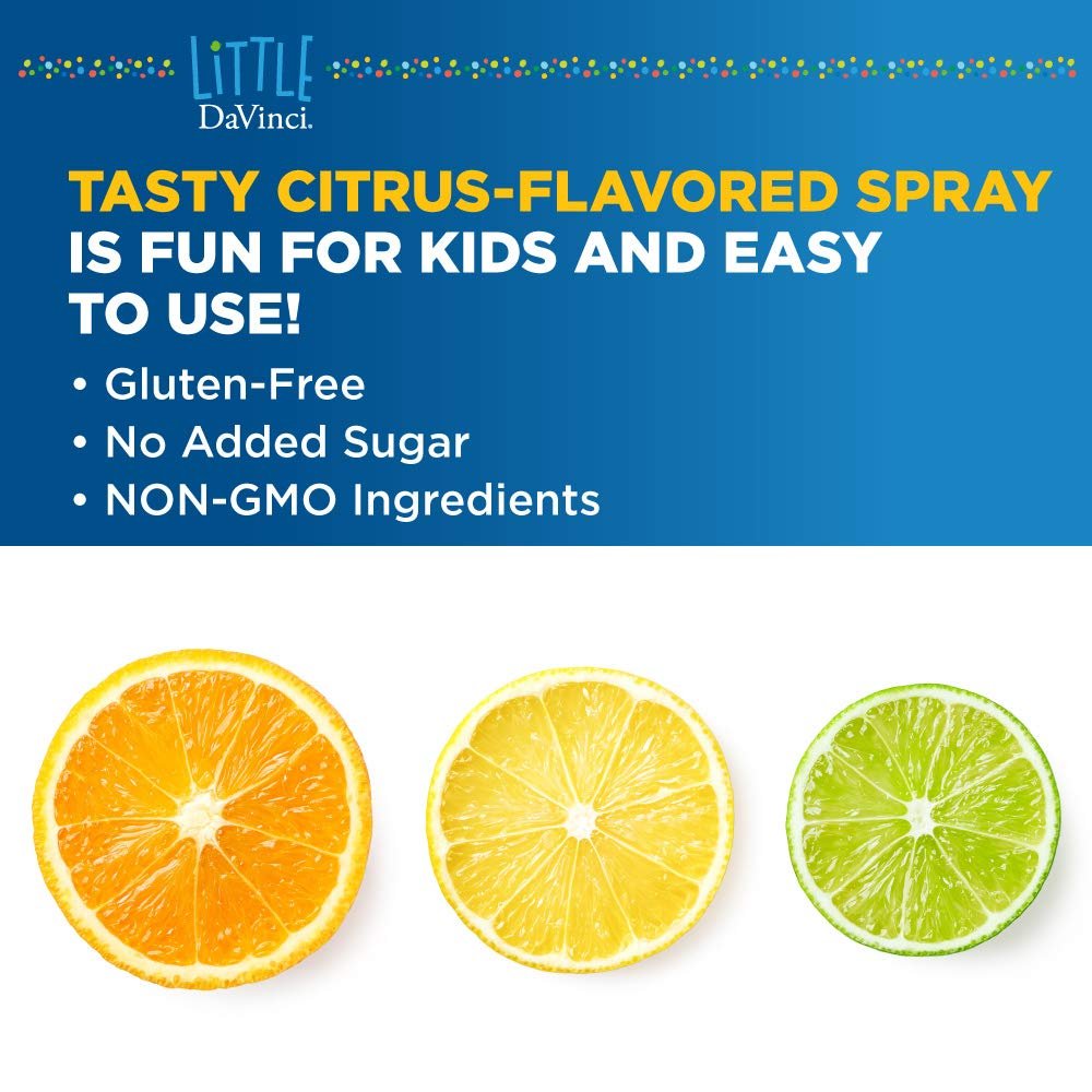 DaVinci Labs Sleep Tight - Kids Melatonin Supplement to Support Restful Sleep, Focus, Cognitive Health and Social and Verbal Skills* - with 3mg Melatonin - Citrus Flavor - 30ml, 75 Servings - The Oasis of Health