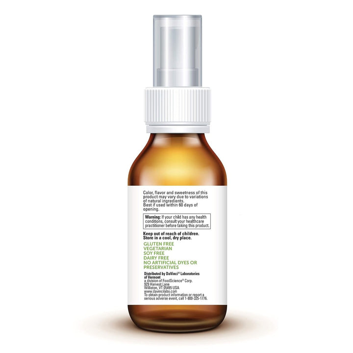 DaVinci Labs Sleep Tight - Kids Melatonin Supplement to Support Restful Sleep, Focus, Cognitive Health and Social and Verbal Skills* - with 3mg Melatonin - Citrus Flavor - 30ml, 75 Servings - The Oasis of Health