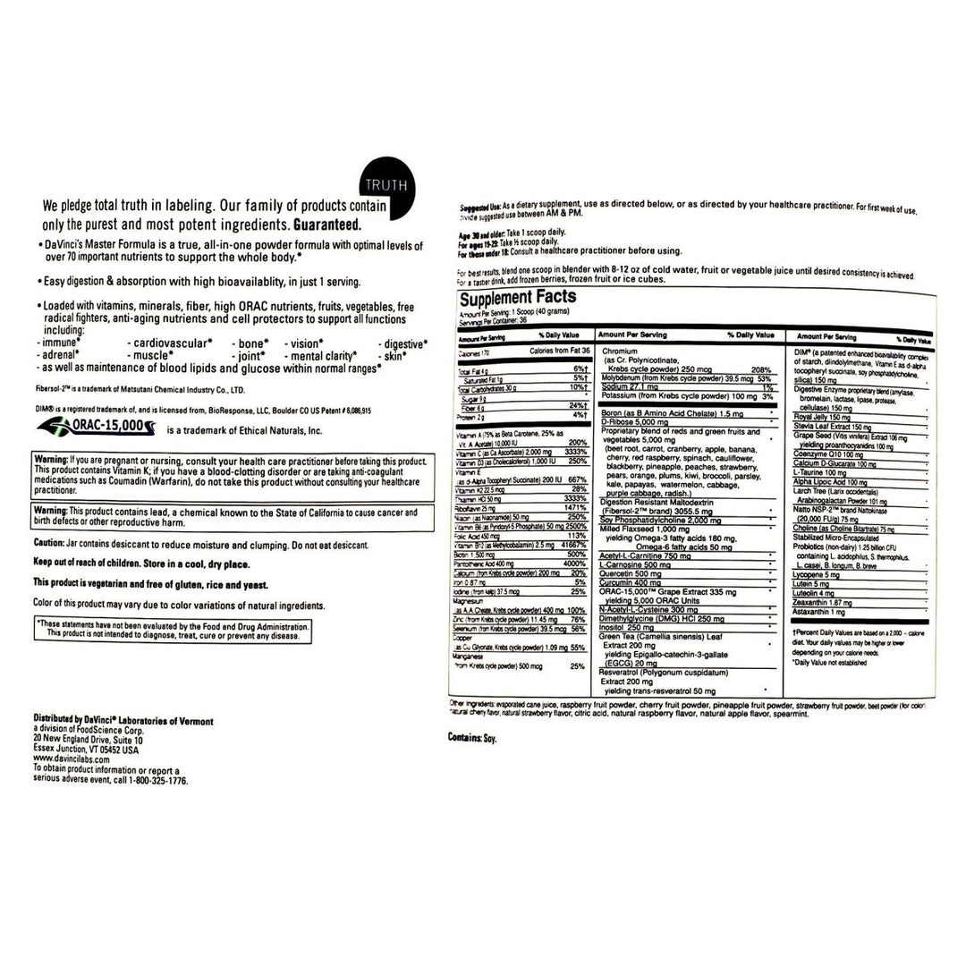 Davinci Labs - Spectra Infinite Nutrition 1.44 kg [Health and Beauty] by DaVinci Laboratories of Vermont - The Oasis of Health