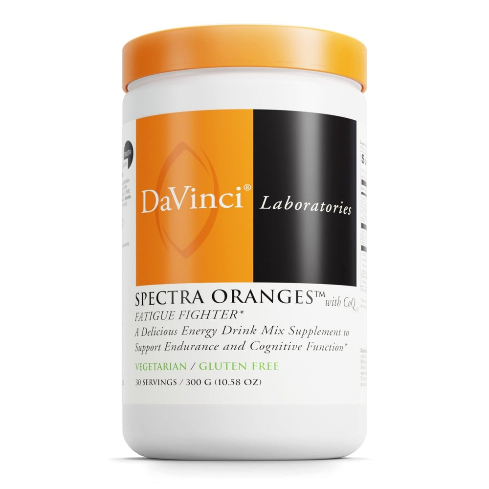 DaVinci Labs Spectra Orange - Energy Drink Supplement to Support Endurance, Metabolism and Cognitive Function - With Fiber, Protein, Vitamins, Minerals and More - Vegetarian - Gluten - Free - 30 Servings - The Oasis of Health