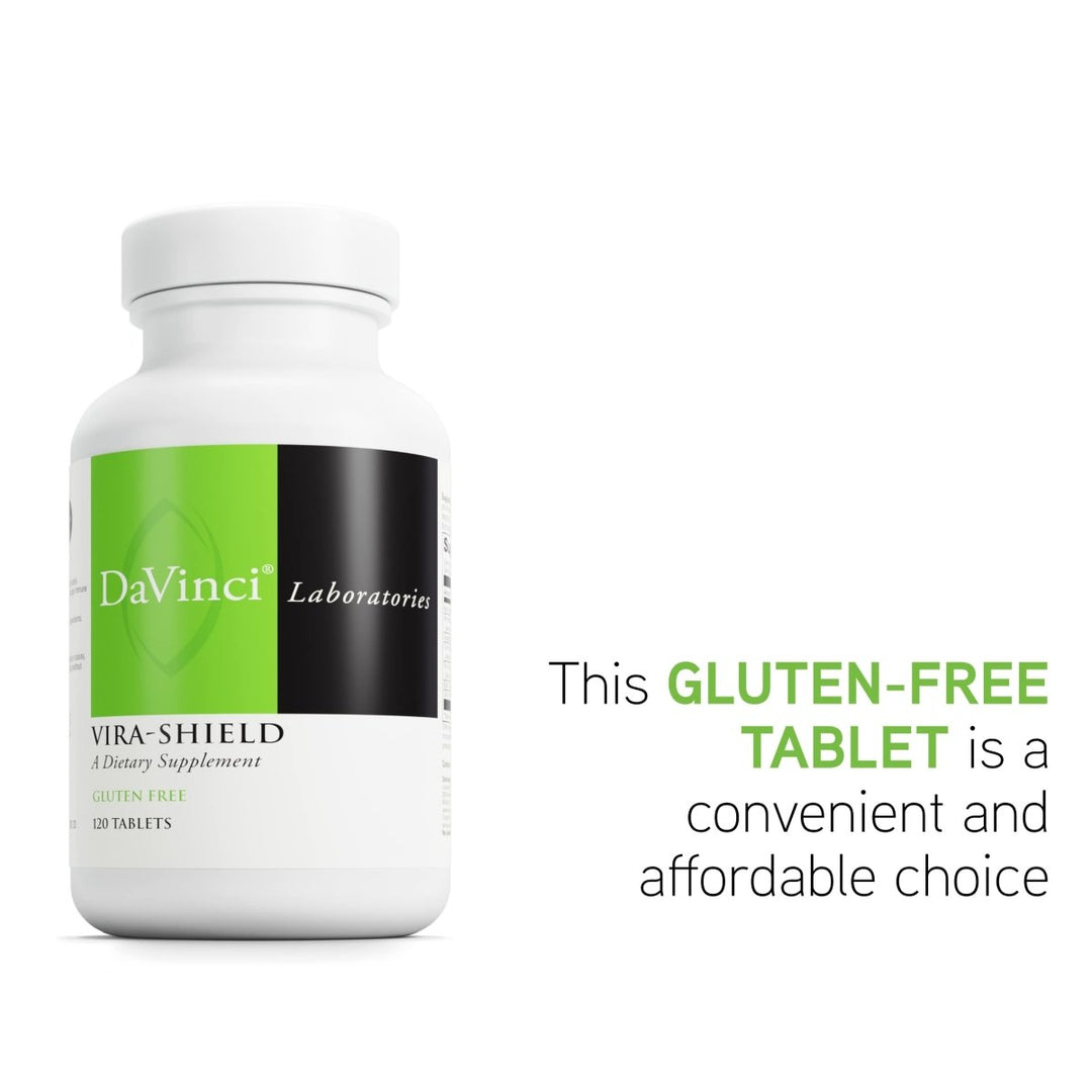 DAVINCI Labs Vira - Shield - Dietary Supplement to Support Detox, Immune System and Healthy GI Function* - with Black Walnut, Wormwood, Olive Leaf, PAU D?Arco, and More - Gluten - Free - 120 Tablets - The Oasis of Health