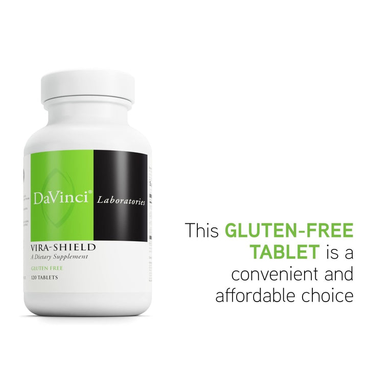 DAVINCI Labs Vira - Shield - Dietary Supplement to Support Detox, Immune System and Healthy GI Function* - with Black Walnut, Wormwood, Olive Leaf, PAU D?Arco, and More - Gluten - Free - 120 Tablets - The Oasis of Health