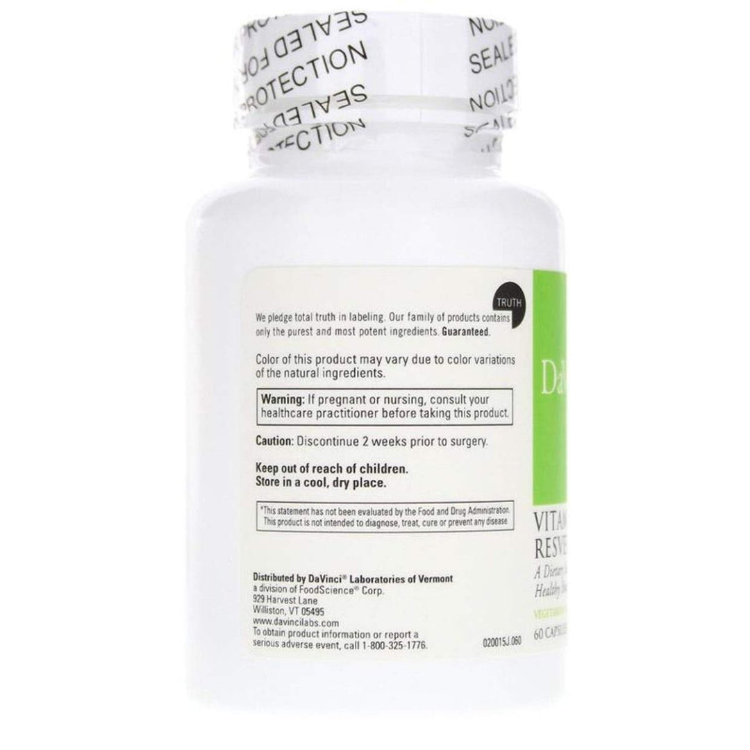 Davinci Labs - Vitamin K2 + Resveratrol, 60 Capsules - The Oasis of Health