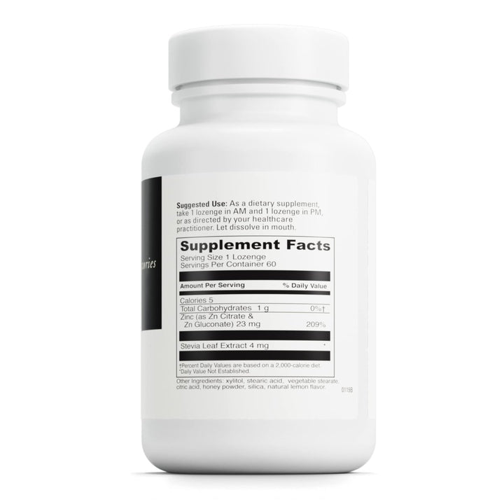 DaVinci Labs Zinc Lozenge - Dietary Supplement to Support Fertility, Immunity, Joint Health and Skin* - with 23 mg Zinc per Serving - Gluten - Free - Lemon Flavor - 60 Lozenges - The Oasis of Health