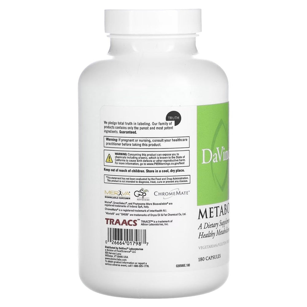 Davinci Metabolic Multi 180 Capsules - The Oasis of Health