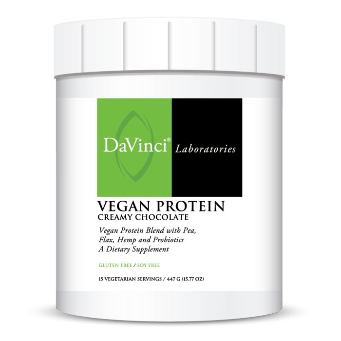Davinci Vegan Protein Powder - Creamy Chocolate 15 Servings - The Oasis of Health