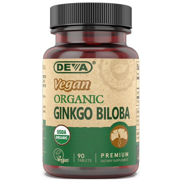 Deva Ginkgo Biloba Organic Vegan 90 Vtabs - VA0052 - The Oasis of Health