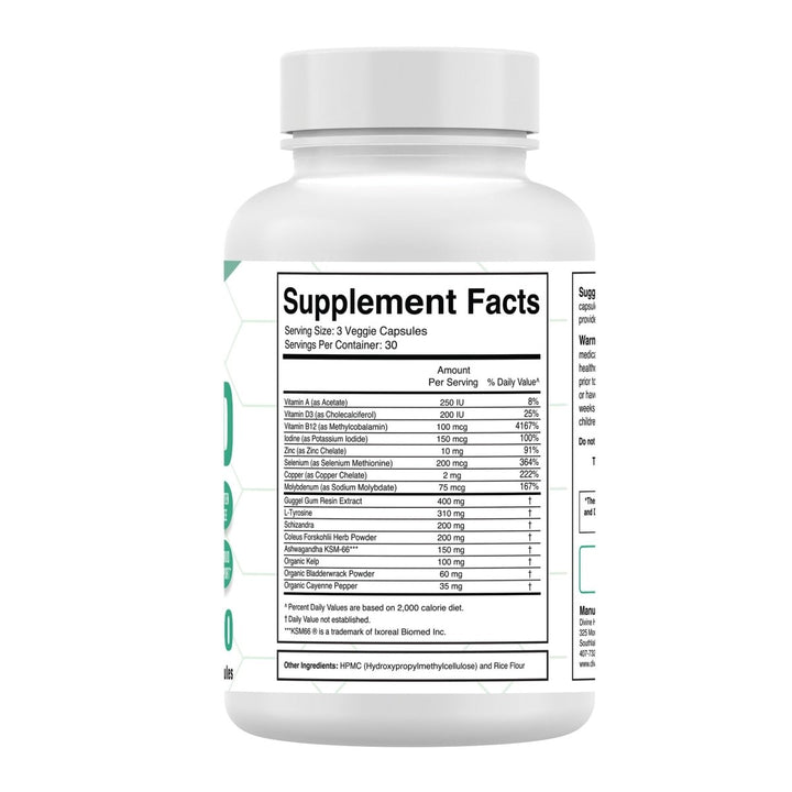 Divine Health - Dr. Colbert's Keto Zone Thyroid Zone - 90 Vegetable Capsule(s) - The Oasis of Health