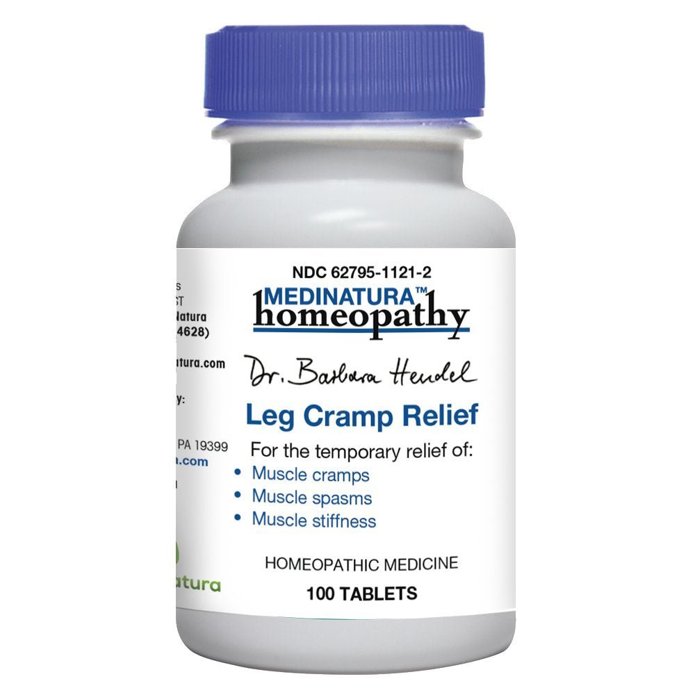 Dr. Barbara Hendel Leg Cramp Relief Natural Defense Relaxing Support Helps Calm Discomfort, Tension, Stiffness, Spasm or Pain in Legs - 100 Tablets - The Oasis of Health
