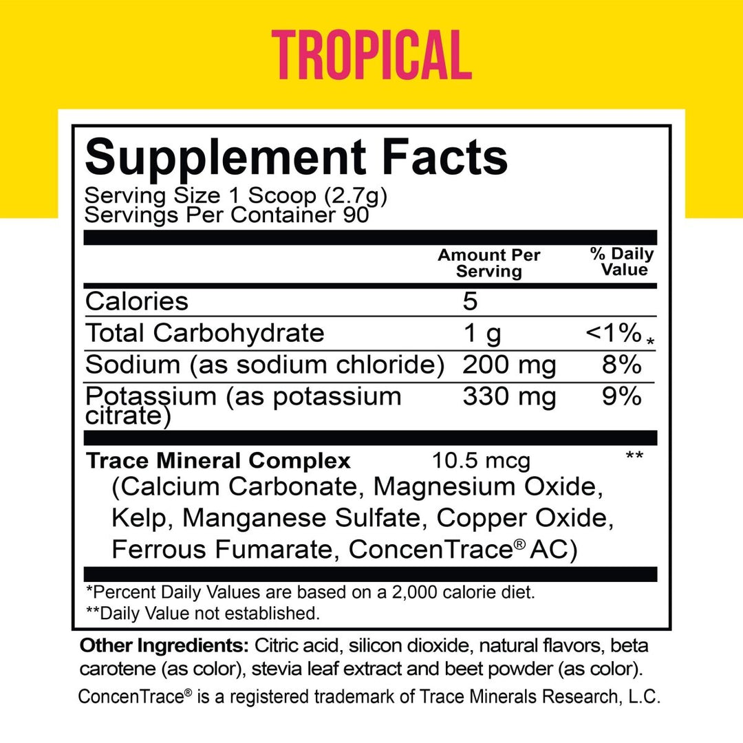 Dr. Price's Vitamins Electrolyte Mix Tropical 90 Servings 8.5 oz - VZ0006 - The Oasis of Health